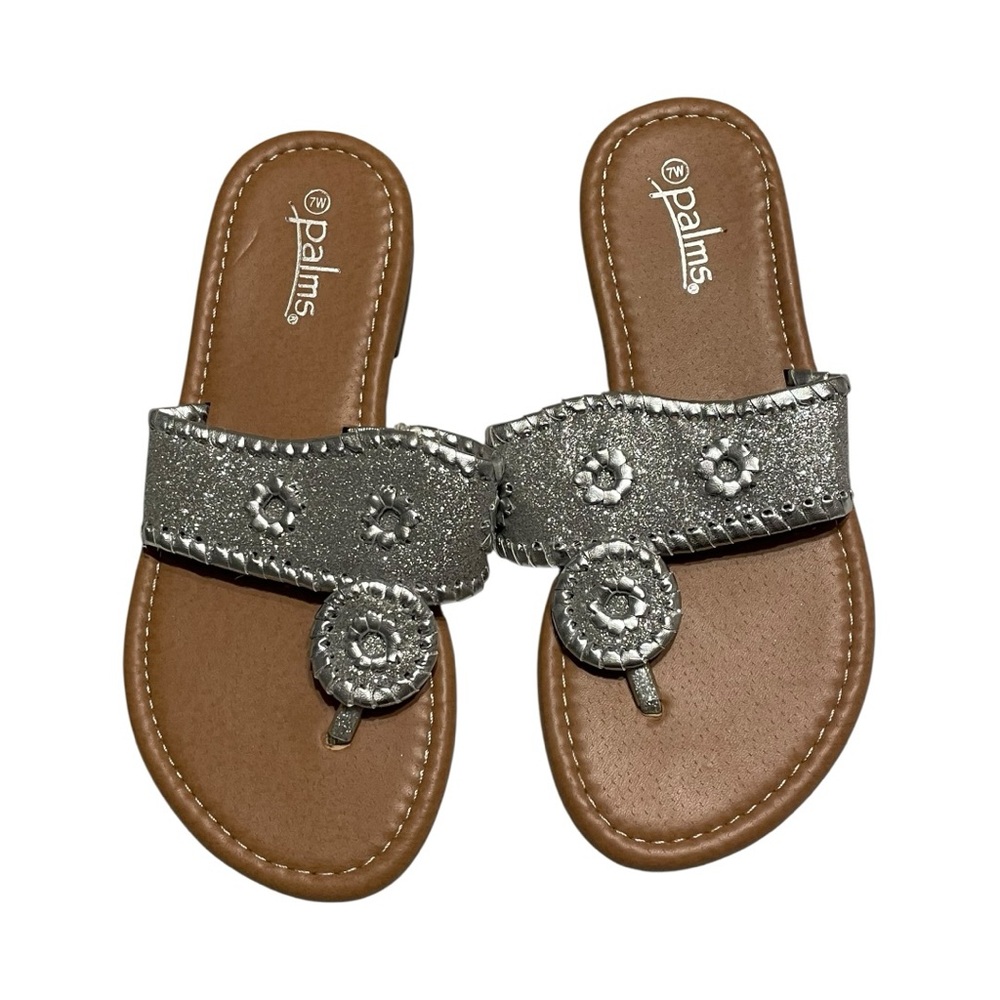 Silver Boho Sandals 7w